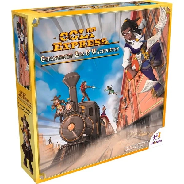 Asmodee Colt Express - Gepanzerter Zug & Wachposten, Brettspiel 3 Asmodee Colt Express - Gepanzerter Zug & Wachposten, Brettspiel