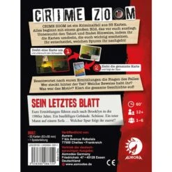 Asmodee Crime Zoom Fall 1: Sein Letztes Blatt, Kartenspiel -Spielwarenladen Asmodee Crime Zoom Fall 1 Sein letztes Blatt Kartenspiel@@1727390 3
