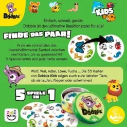 Asmodee Dobble Kids, Kartenspiel -Spielwarenladen Asmodee Dobble Kids Kartenspiel@@100003526 4