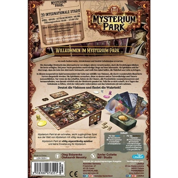Asmodee Mysterium Park, Brettspiel 6 Asmodee Mysterium Park, Brettspiel – Bild 4