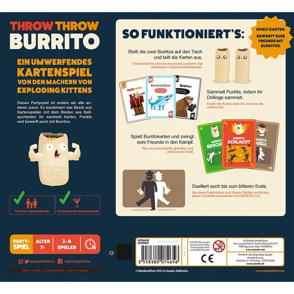 Asmodee Throw Throw Burrito, Kartenspiel 6 Asmodee Throw Throw Burrito, Kartenspiel – Bild 4