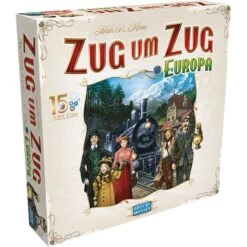 Asmodee Zug Um Zug Europa 15 Jahre Edition, Brettspiel