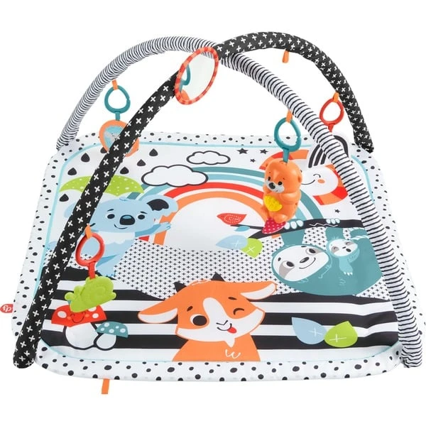 Fisher Price Fisher-Price Tierfreunde Kontrast-Spieldecke, Spielbogen/Decke 4 Fisher Price Fisher-Price Tierfreunde Kontrast-Spieldecke, Spielbogen/Decke – Bild 2