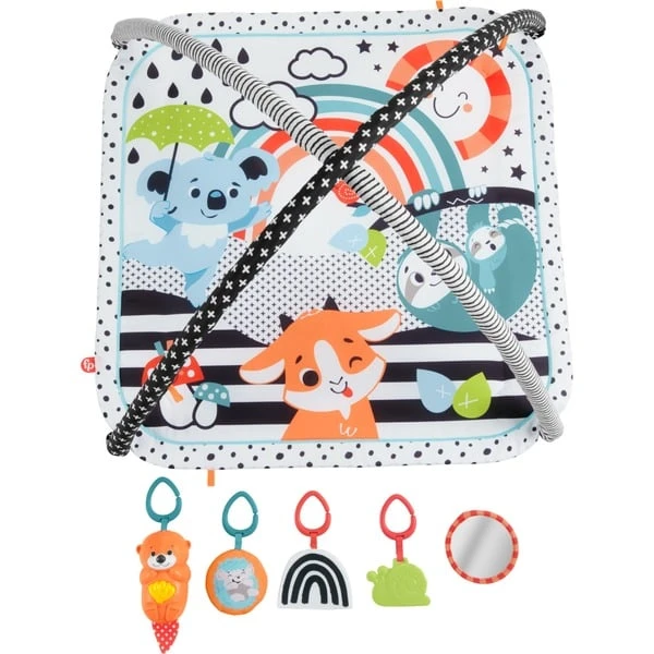 Fisher Price Fisher-Price Tierfreunde Kontrast-Spieldecke, Spielbogen/Decke 6 Fisher Price Fisher-Price Tierfreunde Kontrast-Spieldecke, Spielbogen/Decke – Bild 4