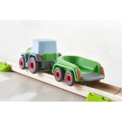 HABA Kullerbü - Traktor Mit Anhänger, Spielfahrzeug -Spielwarenladen HABA Kullerb Traktor mit Anh nger Spielfahrzeug@@1678536 4