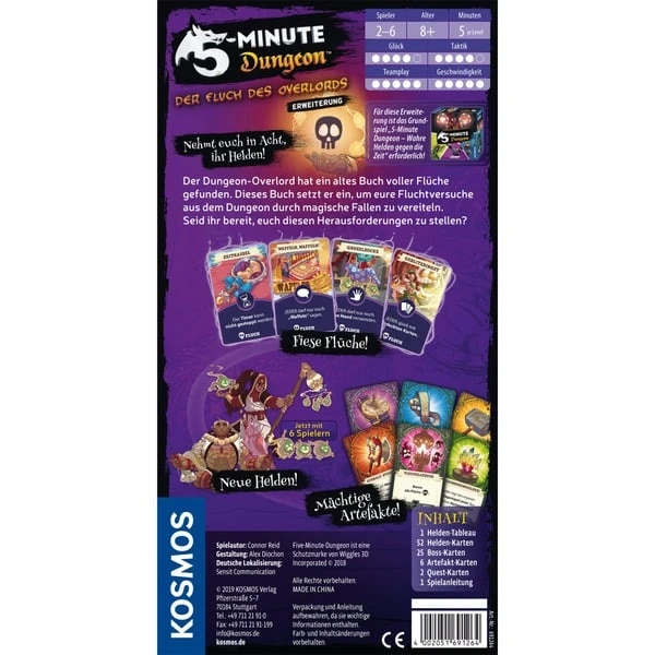 KOSMOS 5-Minute Dungeon - Erweiterung, Kartenspiel 4 KOSMOS 5-Minute Dungeon - Erweiterung, Kartenspiel – Bild 2