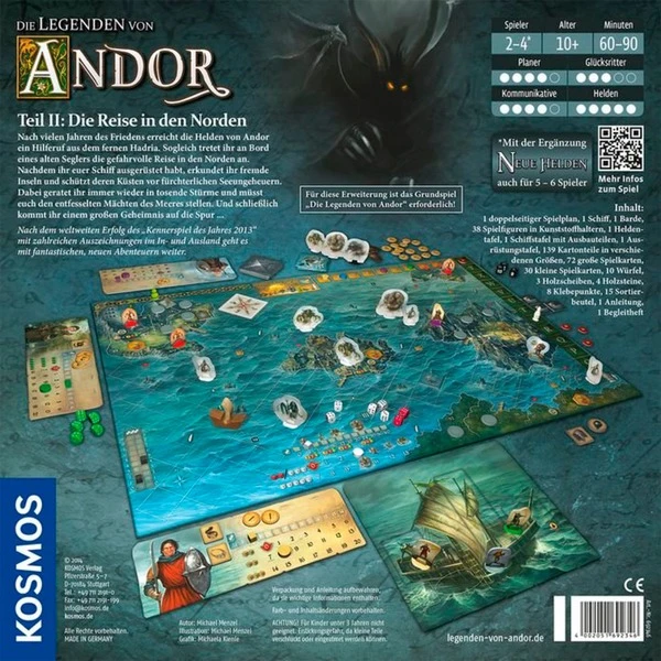 KOSMOS Die Legenden Von Andor - Teil II: Die Reise In Den Norden, Brettspiel – Bild 4