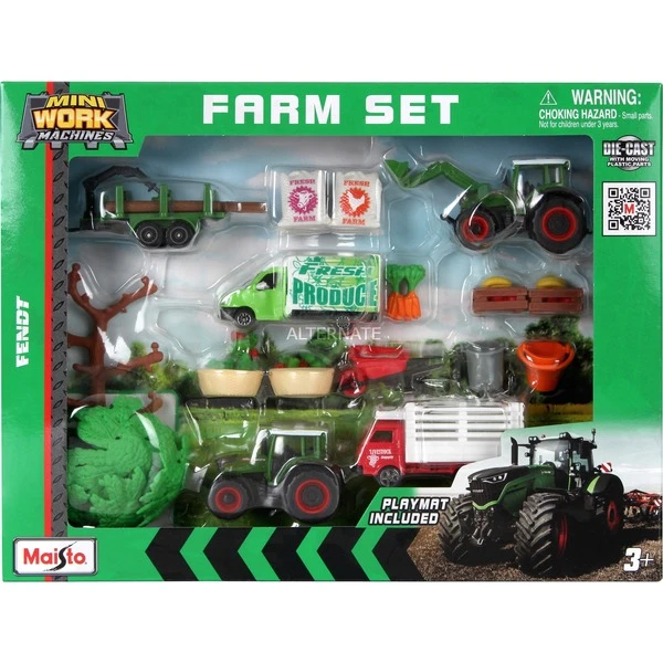 Maisto Mini Work Machines Fendt Super Farm Play-Set, Modellfahrzeug