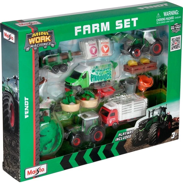Maisto Mini Work Machines Fendt Super Farm Play-Set, Modellfahrzeug – Bild 2