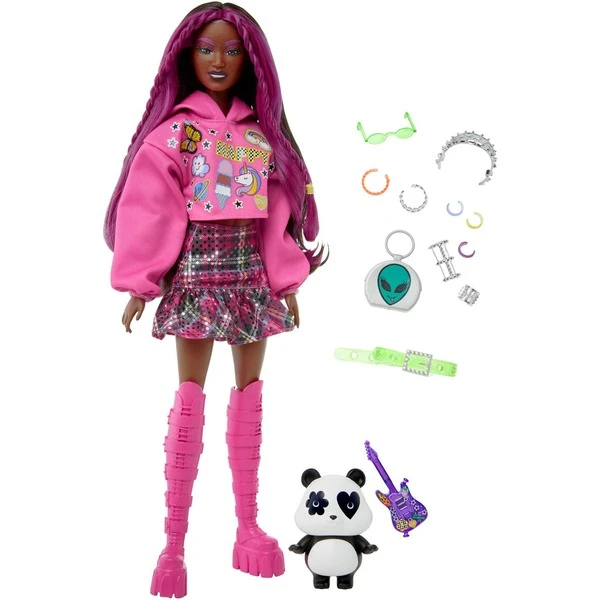 Mattel Barbie Extra Puppe 19 - Pinkfarbenes Haar/Pop Punk 4 Mattel Barbie Extra Puppe 19 - Pinkfarbenes Haar/Pop Punk – Bild 2