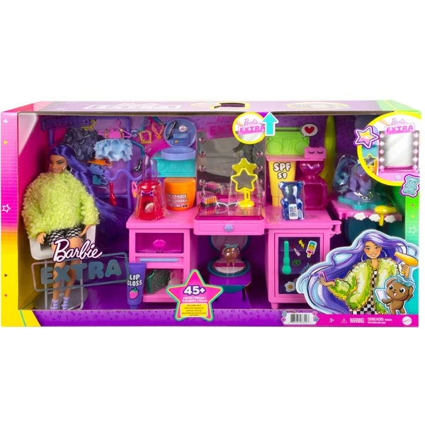Mattel Barbie Extra Spielset Mit Puppe Und Stylingtisch 8 Mattel Barbie Extra Spielset Mit Puppe Und Stylingtisch – Bild 7