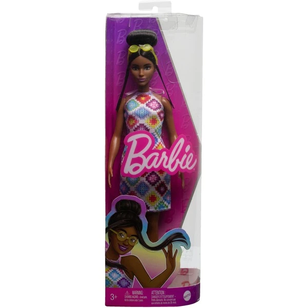 Mattel Barbie Fashionistas-Puppe Mit Dutt Und Gehäkeltem Kleid – Bild 6