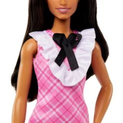 Mattel Barbie Fashionistas-Puppe Mit Schwarzem Haar Und Karokleid -Spielwarenladen Mattel Barbie Fashionistas Puppe mit schwarzem Haar und Karokleid@@1919148 4