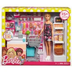 Mattel Barbie Supermarkt Und Puppe -Spielwarenladen Mattel Barbie Supermarkt und Puppe@@1ssmubc2 7
