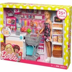 Mattel Barbie Supermarkt Und Puppe -Spielwarenladen Mattel Barbie Supermarkt und Puppe@@1ssmubc2 8