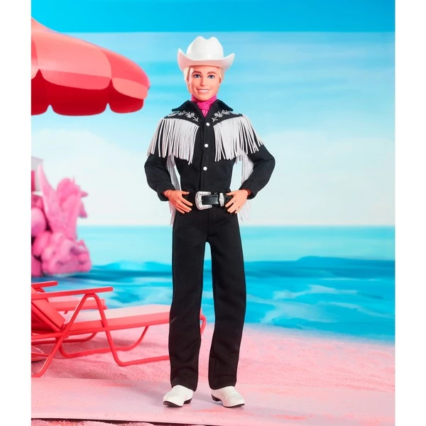 Mattel Barbie The Movie - Ken-Sammelpuppe Mit Schwarzem Cowboy-Outfit 4 Mattel Barbie The Movie - Ken-Sammelpuppe Mit Schwarzem Cowboy-Outfit – Bild 2