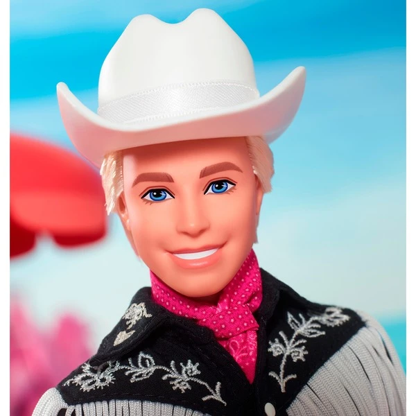 Mattel Barbie The Movie - Ken-Sammelpuppe Mit Schwarzem Cowboy-Outfit 7 Mattel Barbie The Movie - Ken-Sammelpuppe Mit Schwarzem Cowboy-Outfit – Bild 5