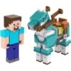 Mattel Minecraft Armored Horse And Steve, Spielfigur -Spielwarenladen Mattel Minecraft Armored Horse and Steve Spielfigur@@1889171