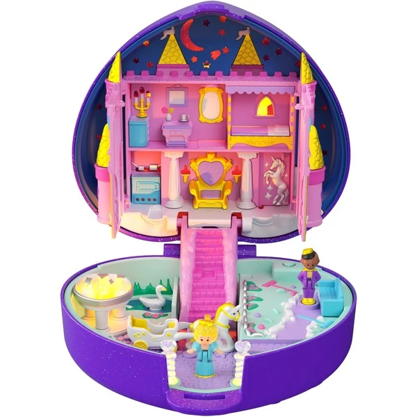 Mattel Polly Pocket Sternenlicht Schloss Schatulle, Spielfigur 4 Mattel Polly Pocket Sternenlicht Schloss Schatulle, Spielfigur – Bild 2