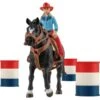 Schleich Farm World Barrel Racing Mit Cowgirl, Spielfigur -Spielwarenladen Schleich Farm World Barrel Racing mit Cowgirl Spielfigur@@1832825
