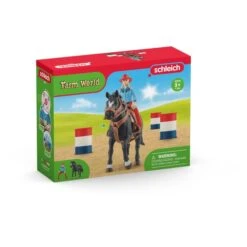 Schleich Farm World Barrel Racing Mit Cowgirl, Spielfigur -Spielwarenladen Schleich Farm World Barrel Racing mit Cowgirl Spielfigur@@1832825 1