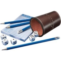 Schmidt Spiele Kniffel Mit Lederwürfelbecher, Würfelspiel -Spielwarenladen Schmidt Spiele Kniffel mit Lederw rfelbecher W rfelspiel@@1sgsk015 2