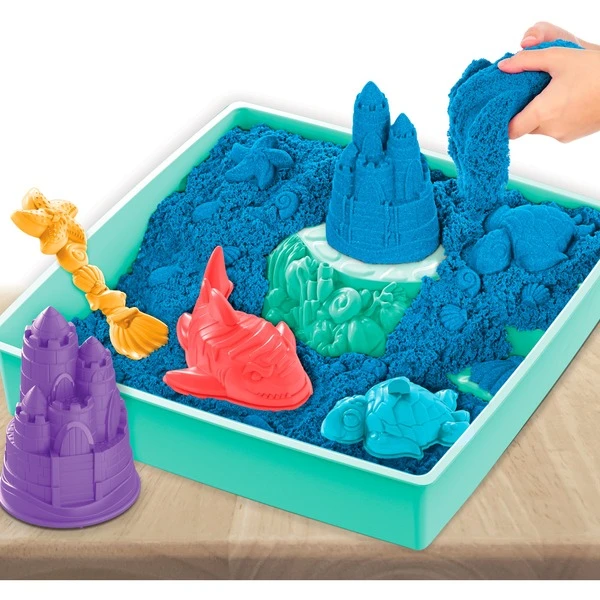 Spin Master Kinetic Sand - Sandbox Set Blau, Spielsand 10 Spin Master Kinetic Sand - Sandbox Set Blau, Spielsand – Bild 8