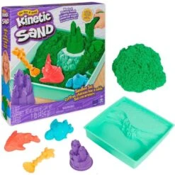 Spin Master Kinetic Sand - Sandbox Set Grün, Spielsand