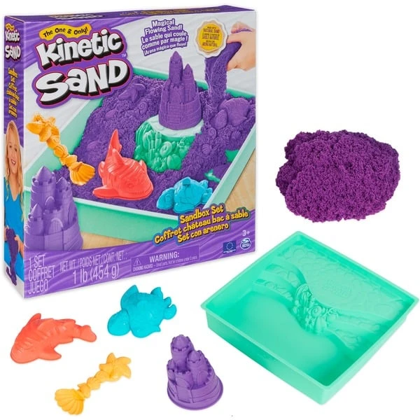 Spin Master Kinetic Sand - Sandbox Set Lila, Spielsand 3 Spin Master Kinetic Sand - Sandbox Set Lila, Spielsand
