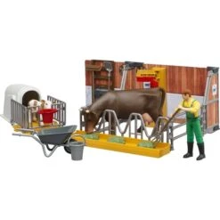 Bruder Bworld Kuh- Und Kälberstall Mit Landwirt, Kulisse -Spielwarenladen bruder bworld Kuh und K lberstall mit Landwirt Kulisse@@1827759 3